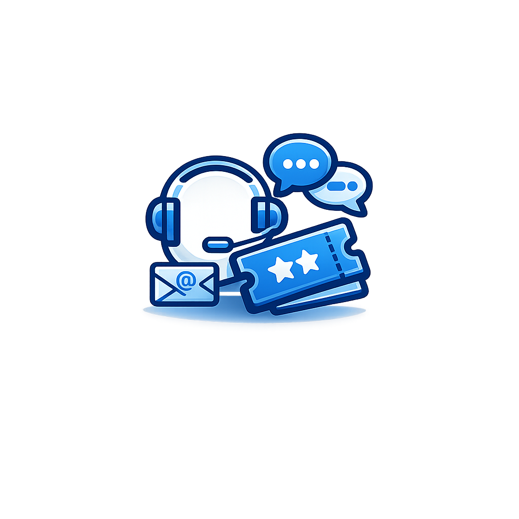 Ticketing helpdesk illustration