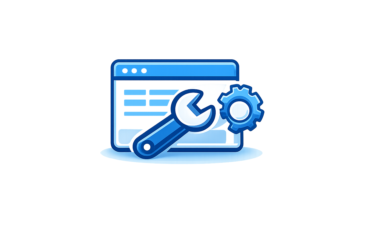 Custom web application illustration
