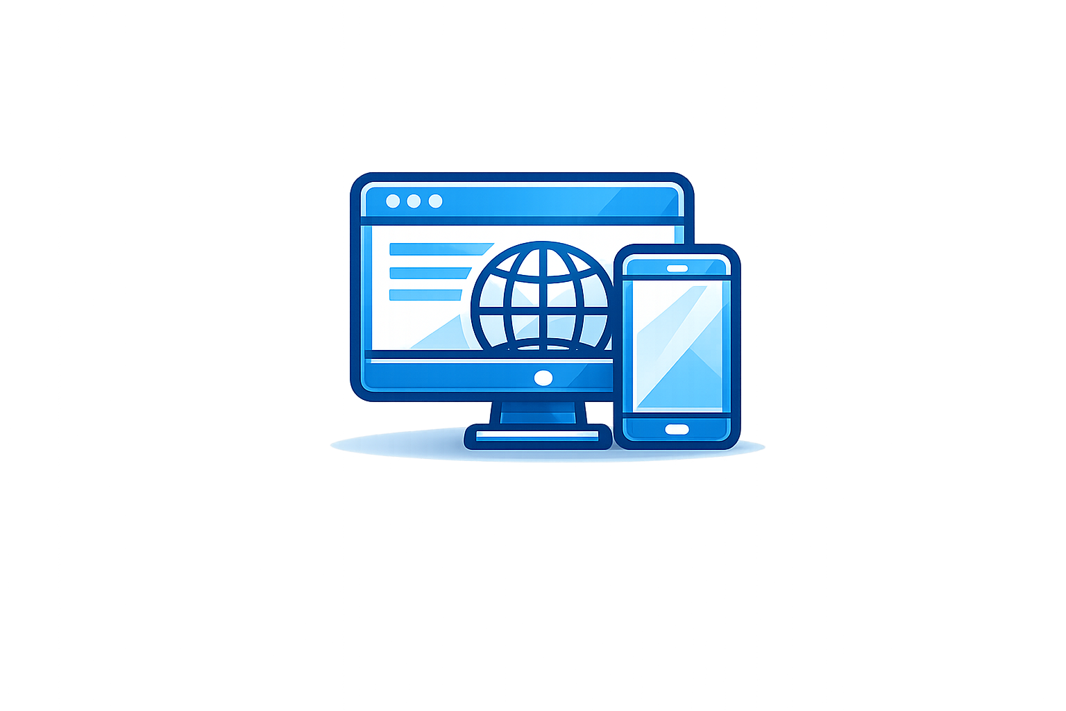 Website digital platform illustration